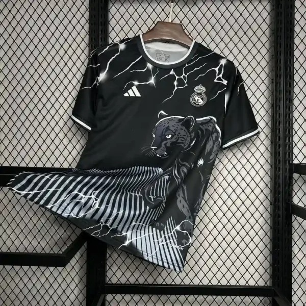 2024/2025 Real Madrid Black leopard Special Football Shirt 1:1 Thai Quality