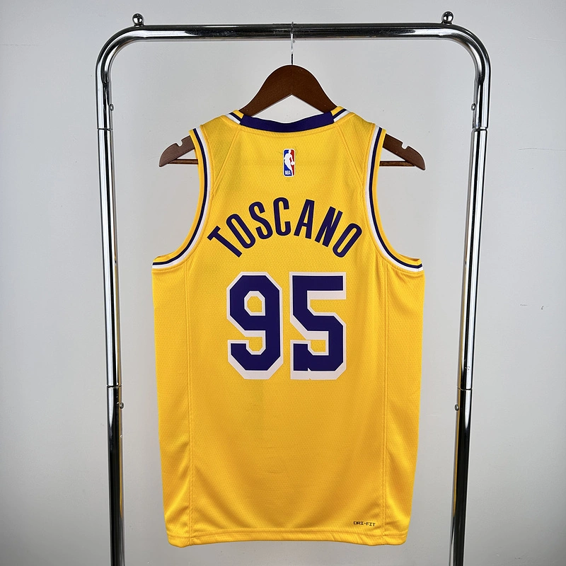 2023 NBA Lakers 95 TOSCANO Basketball Jersey