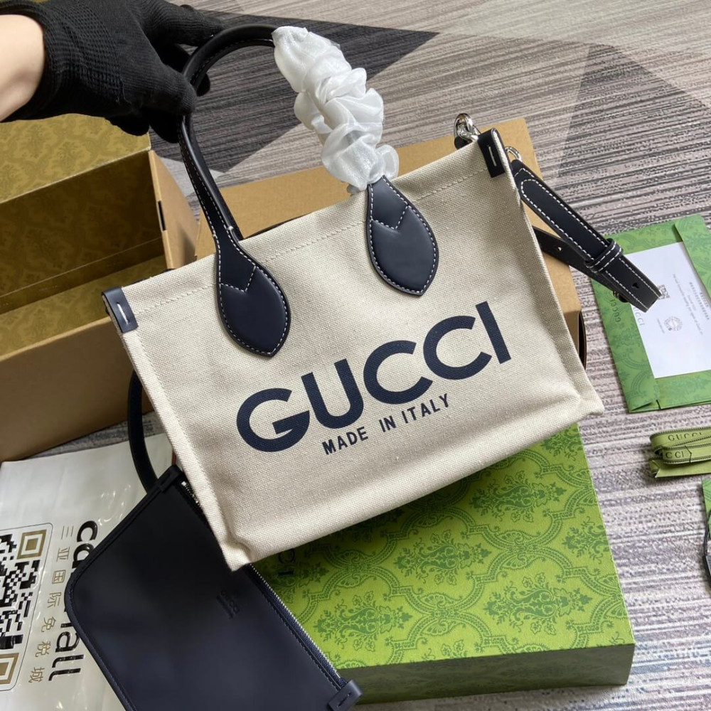 Gucci Mini Tote Bag With Gucci Print