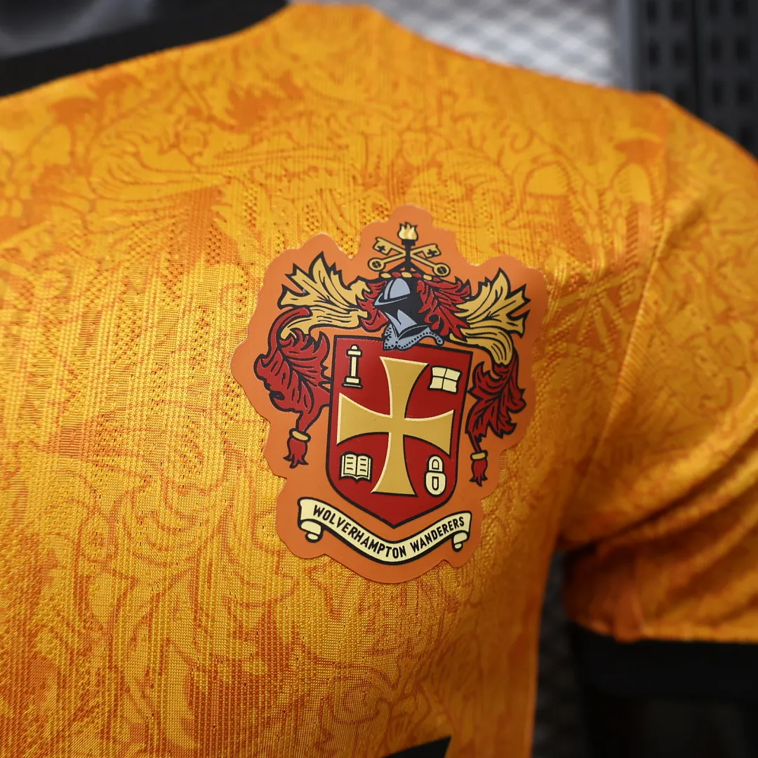 2026/27 Premier League Wolves Team Home Football Jersey Player Version - JerseyFun