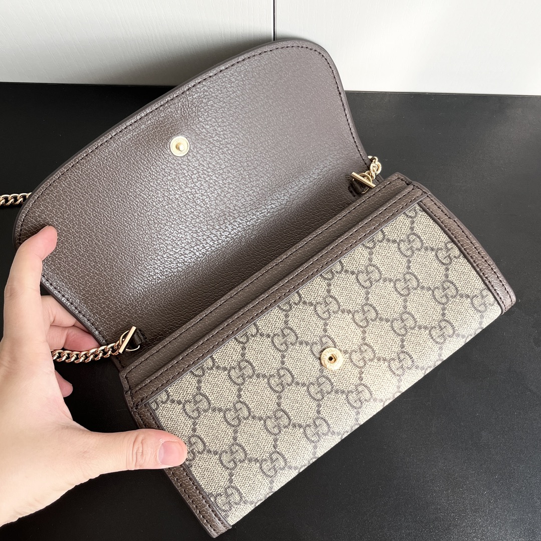 Gucci Blondie Continental Chain Wallet Beige 21Cm ‎‎725215 K9Gsg 8358