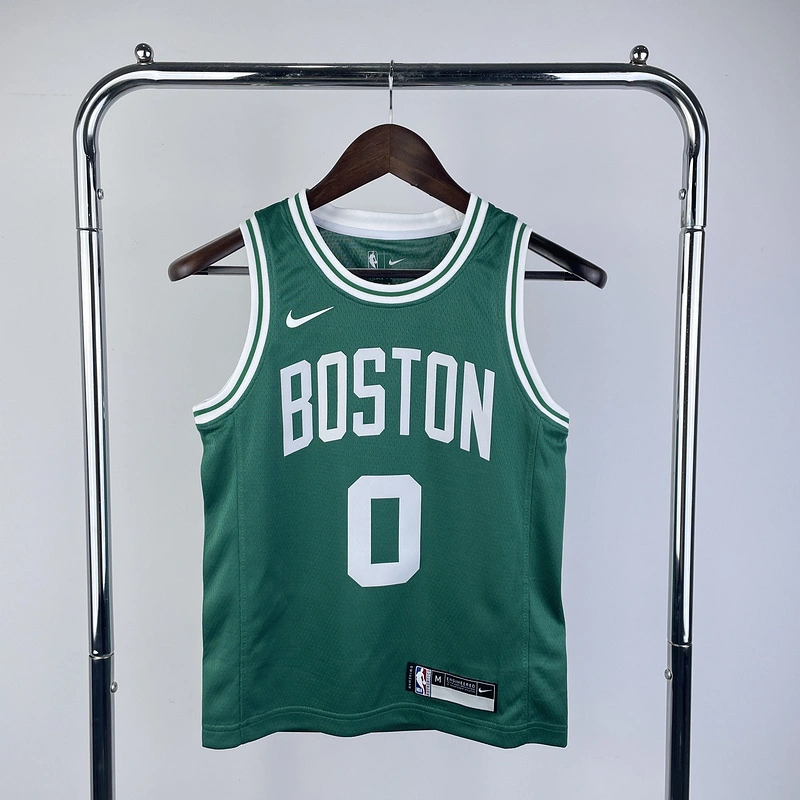 2023 NBA Boston Celtics kids 0 TATUM Basketball Jersey
