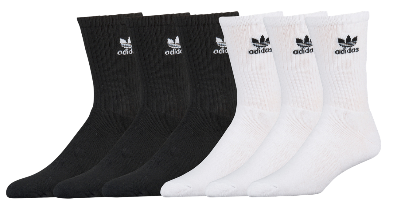 adidas Originals Trefoil 6-Pack Crew Socks