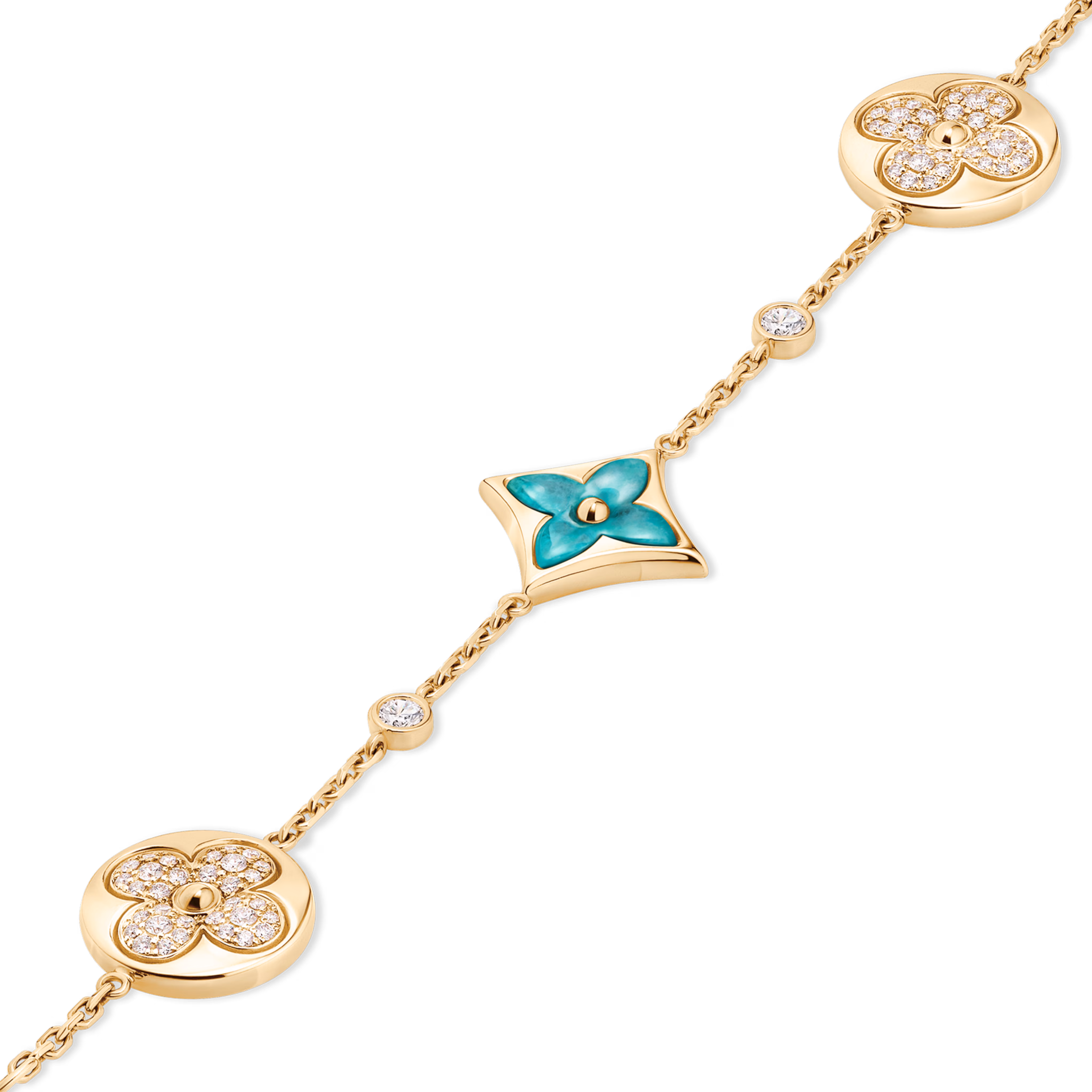 LV Color Blossom BB Multi-Pattern Bracelet Yellow Gold