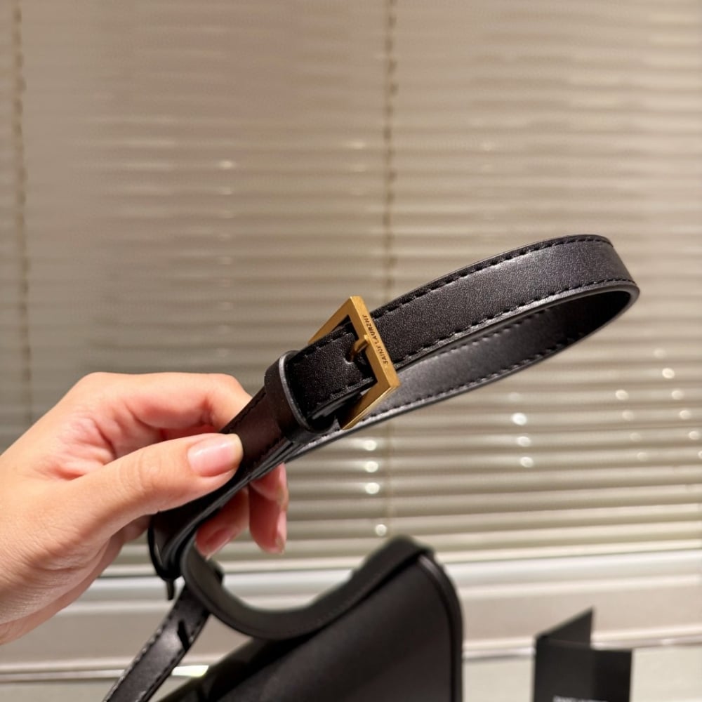 Saint Laurent Solferino Medium Satchel In Box Leather Lining Black 23Cm