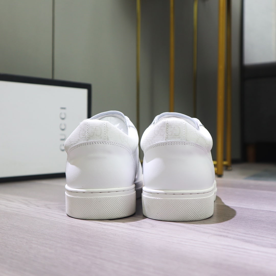 Gucci Gg Supreme White Sneaker Gg With Web
