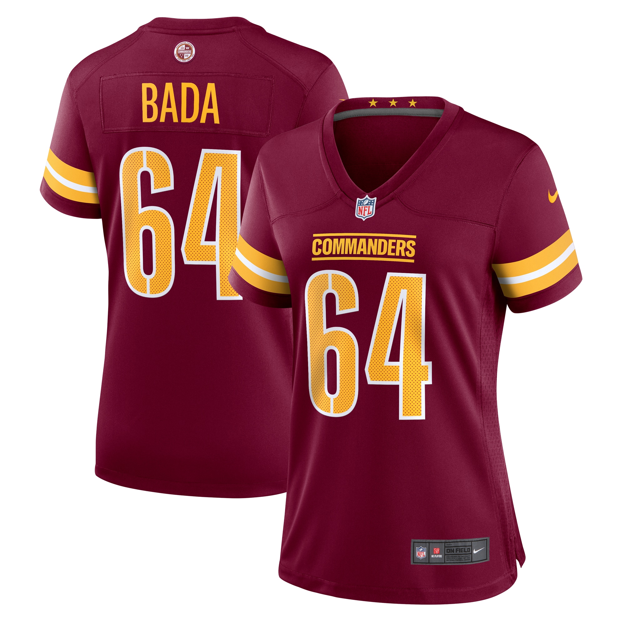 David Bada Washington Commanders Nike Women's  Game Jersey -  Burgundy