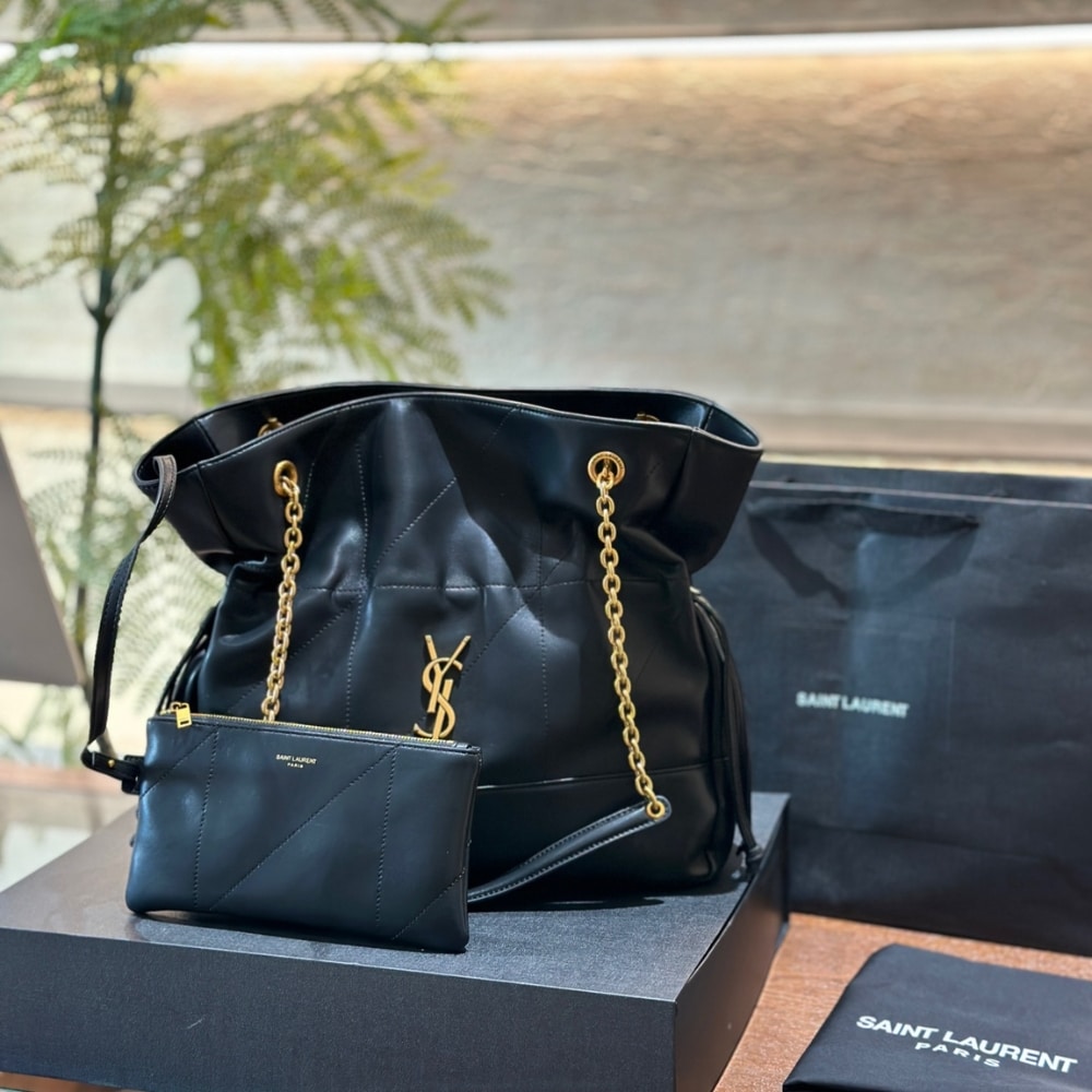 Saint Laurent Jamie 4 3 Shopping In Black 34Cm 809824Aab321000