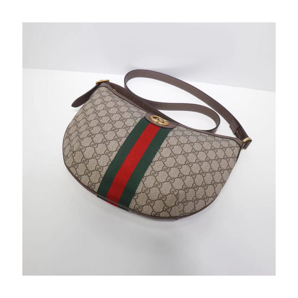 Gucci Ophidia GG Small Shoulder Bag Brown