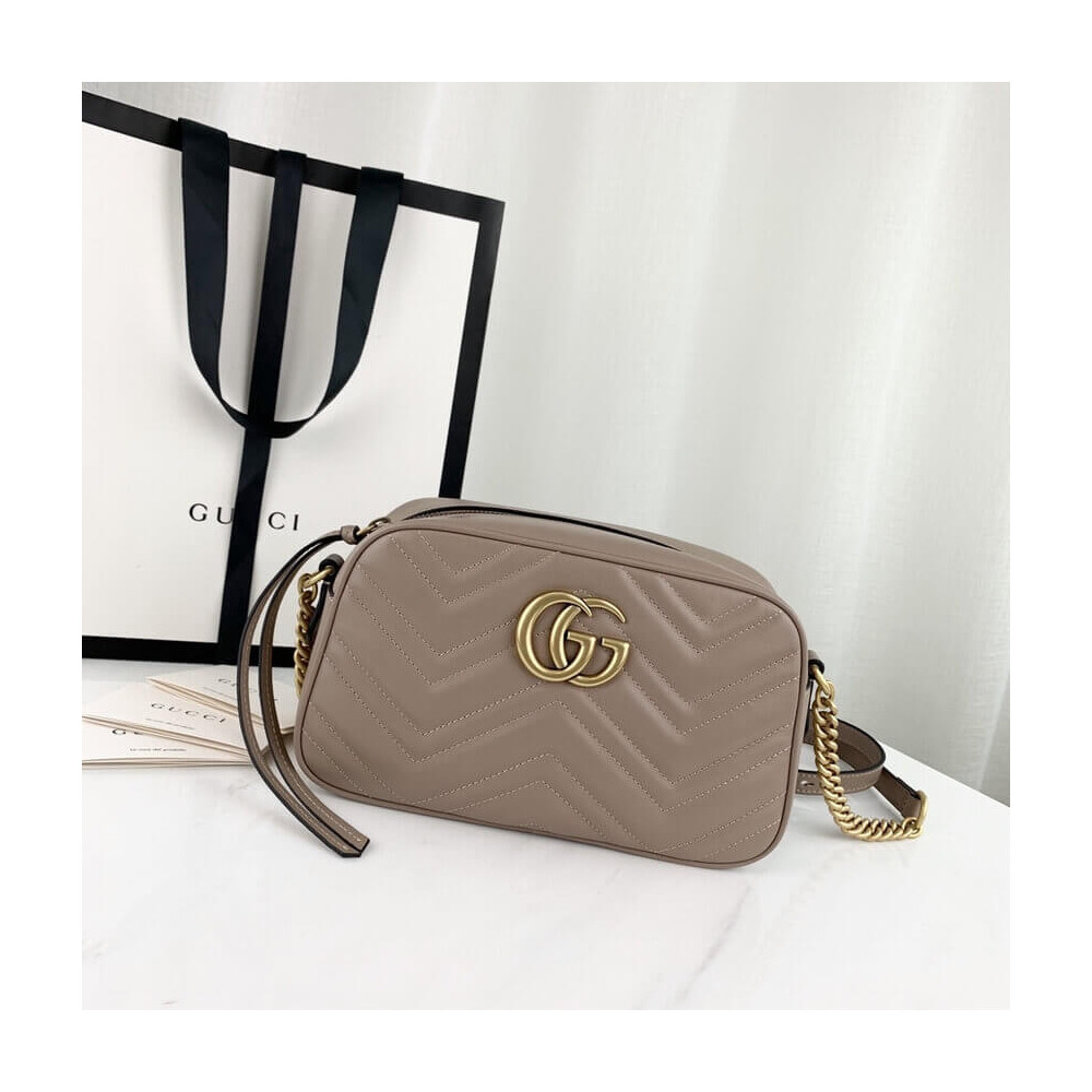 Gucci GG Marmont Small Shoulder Bag Dusty Pink