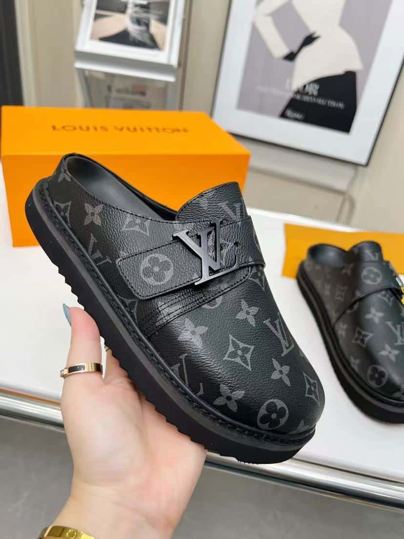 Louis Vuitton Lv Easy Mule Monogram Eclipse 1A8Wir
