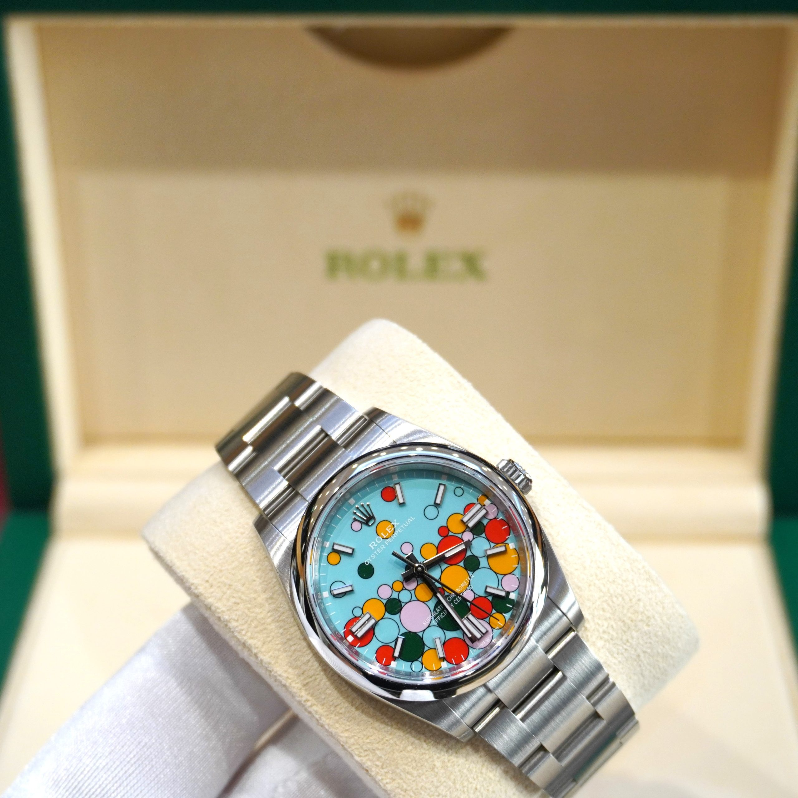 Rolex Day-Date 36 mm Turquoise Dial 126000