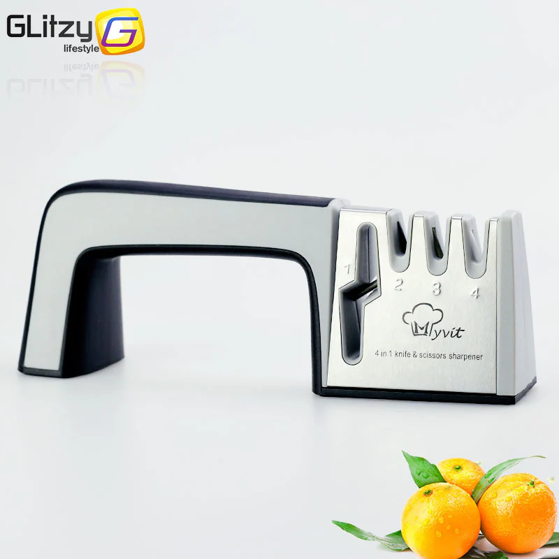 Knife Sharpener 4 Stage Professional Kitchen Sharpening Stone