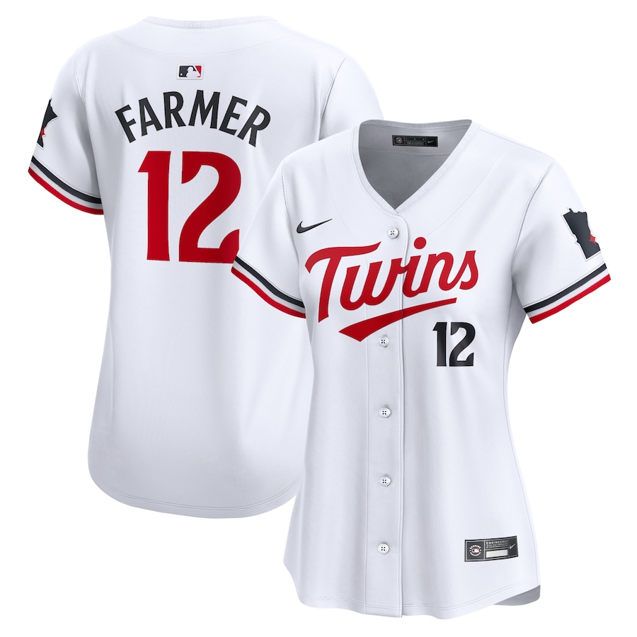 Kyle Farmer Minnesota Twins Women's Home Limited Player Jersey White