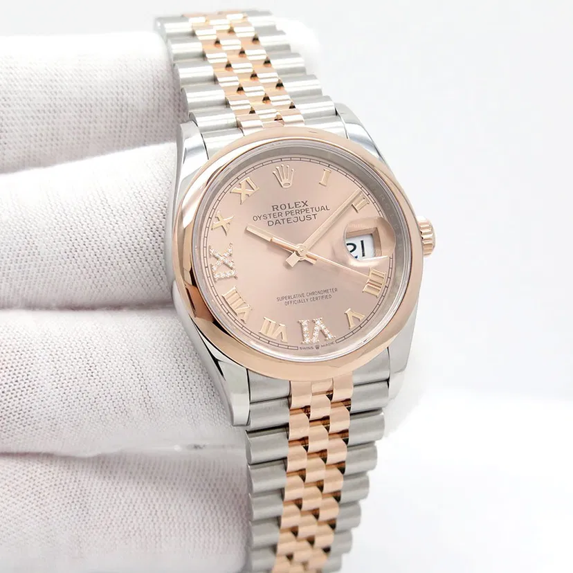 [Superclone] Rolex Datejust 36mm Rosé – Colour Dial Jubilee 126201