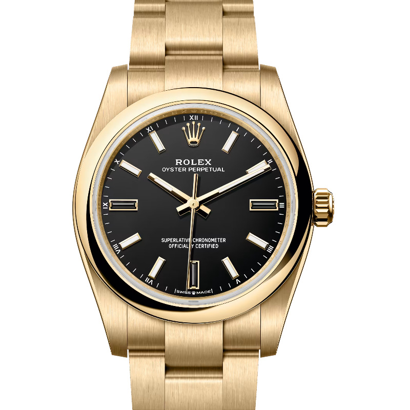 [Superclone] Rolex Oyster Perpetual 28mm Black Stone Dial Oyster 276208