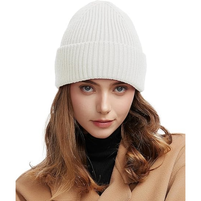 Wool Beanie for Men Women