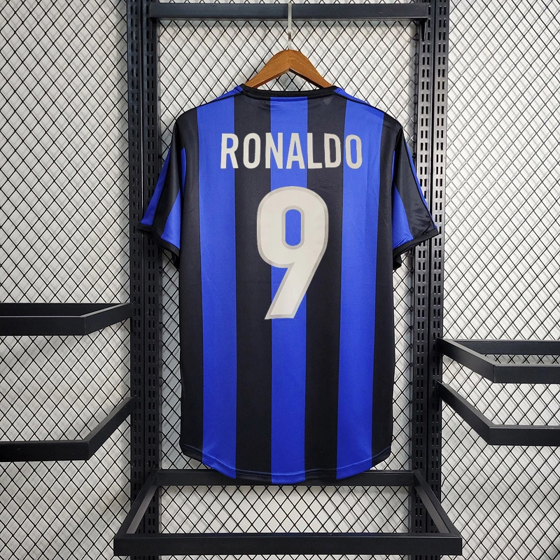 Retro 1999-00 Inter Milan Home RONALDO MORIERO ZAMORANO BAGGIO  Football jersey retro