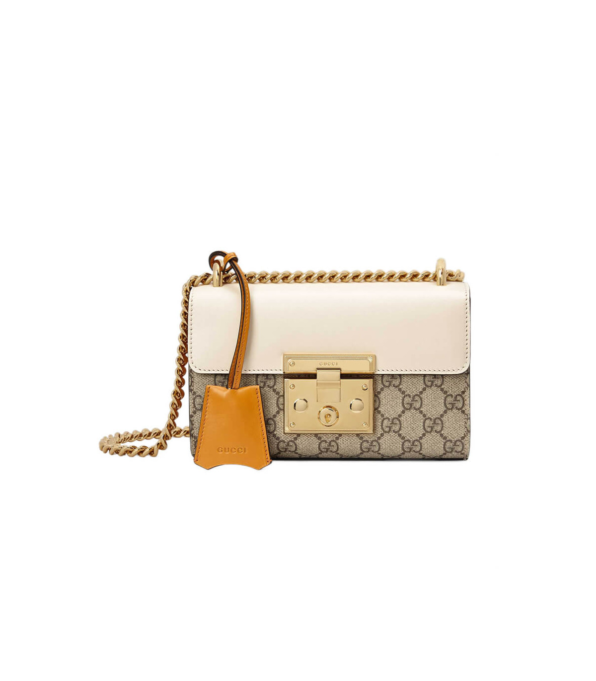 Gucci Padlock Small GG Shoulder Bag White