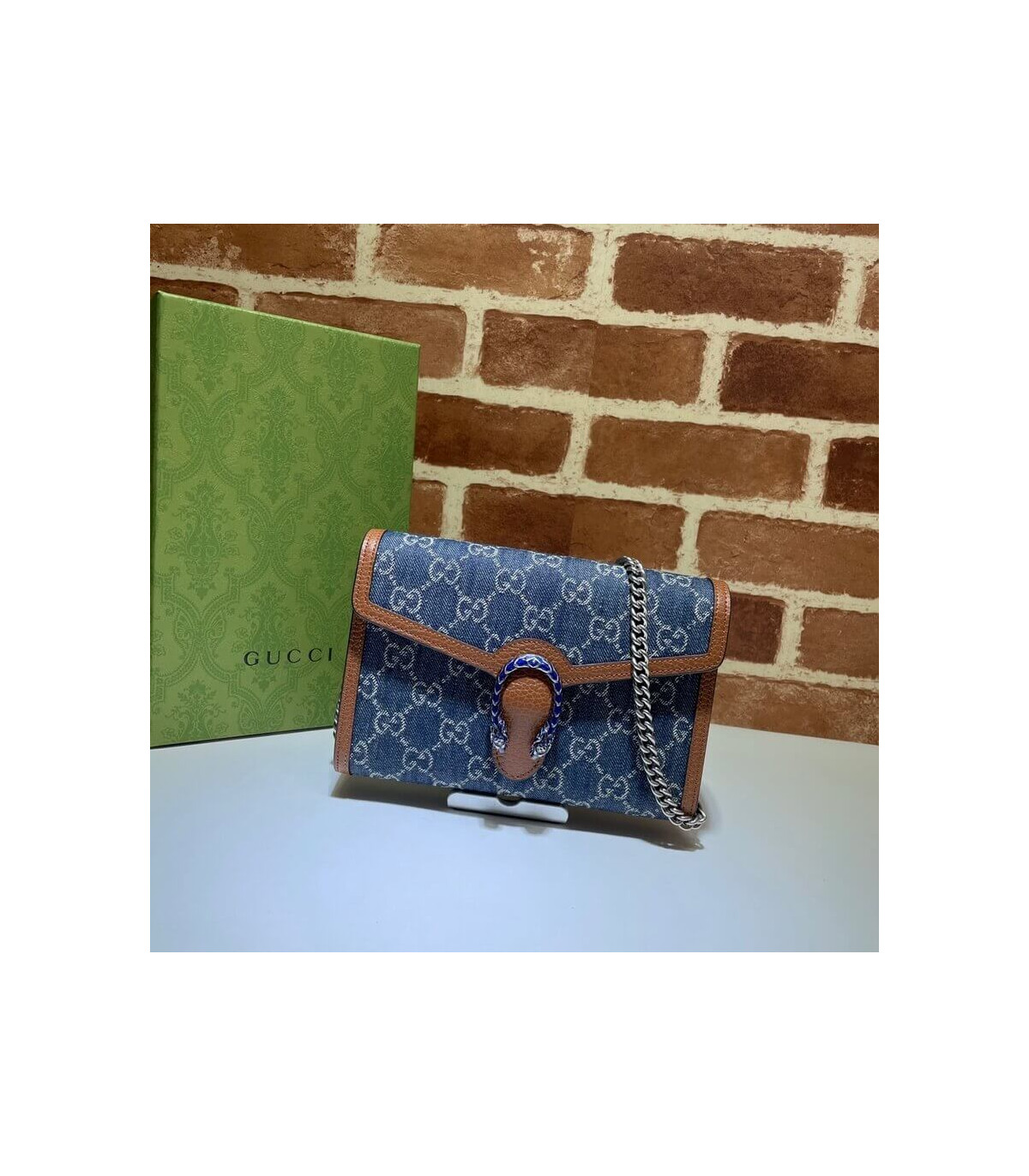 Gucci Dionysus Mini Chain Bag ‘Blue’ 20cm
