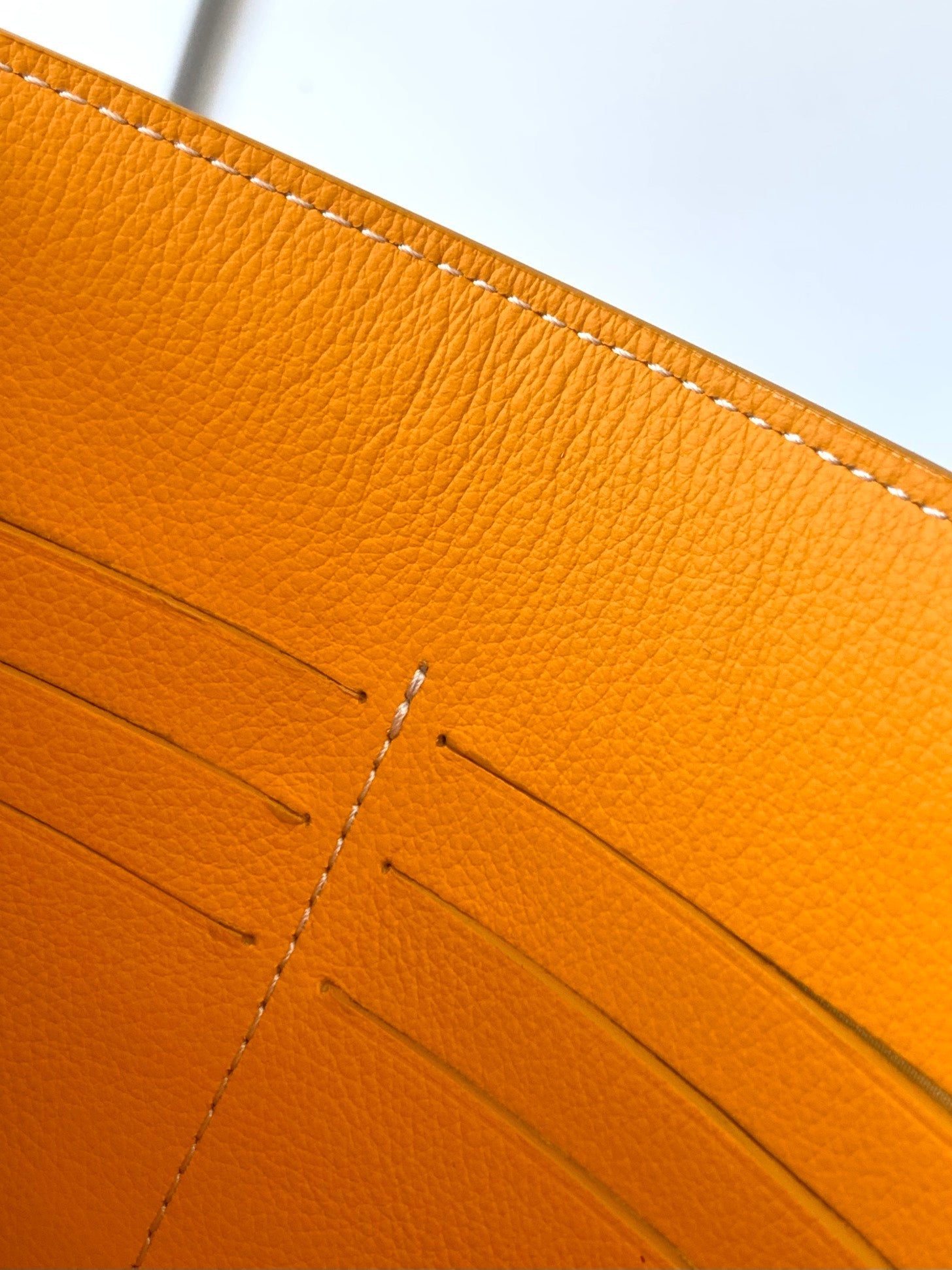 Goyard Chypre Wallet-Pouch 21 Cm Yellow Goyardine Canvas And Calfskin 21cm