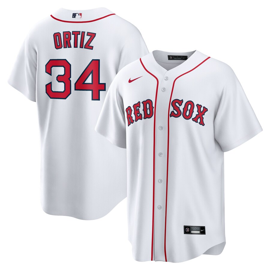 David Ortiz Boston Red Sox Home Player Jersey White