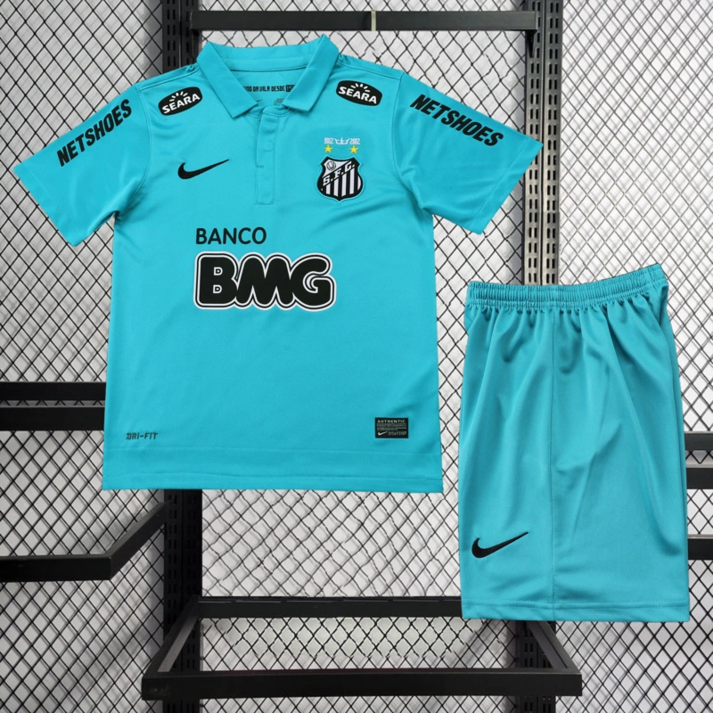 Retro KIDS 2012-13 KIDS Santos 2nd away Football jersey retro