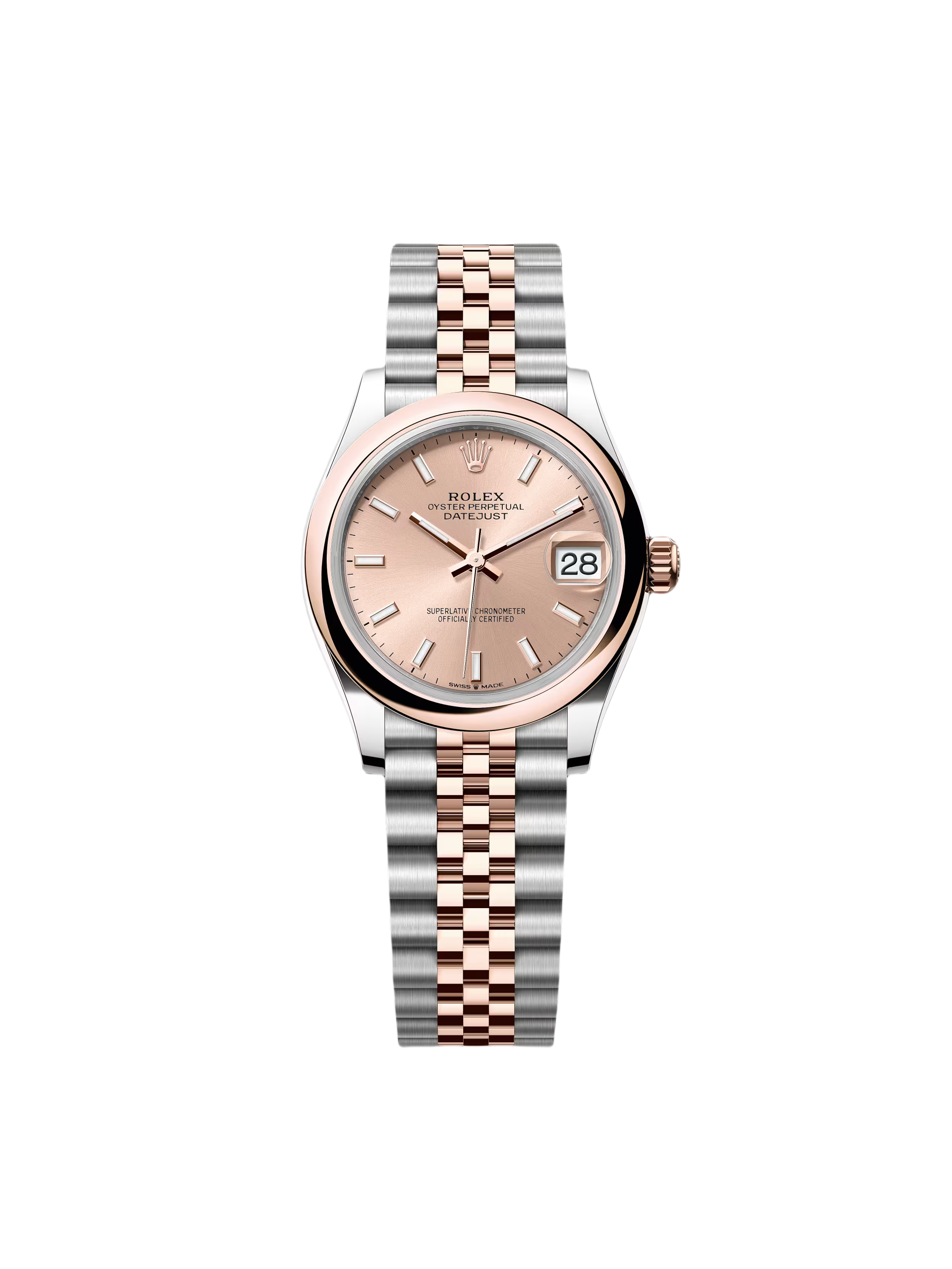 Rolex Datejust m278241-0009/0010 Rose 31mm Dial Oyster Bracelet Watch