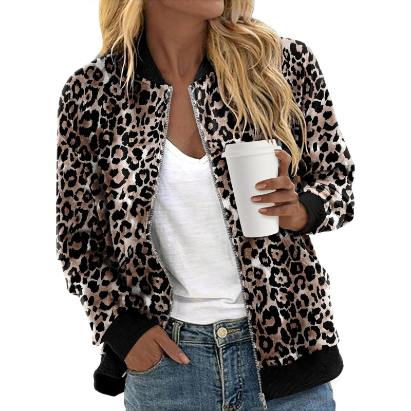 Women's Zip Up Jacket Casual Long Sleeve