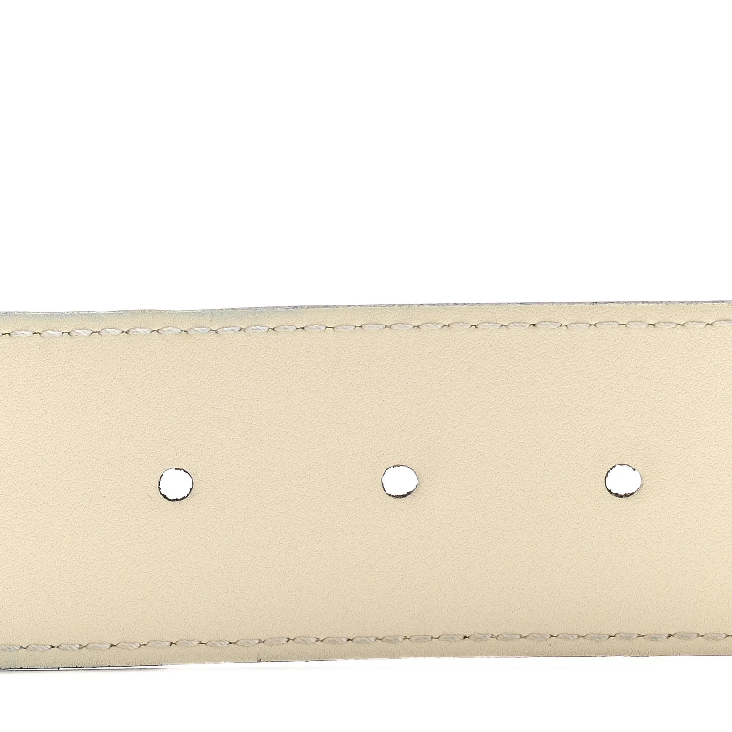 Calfskin Double G 40mm Belt 85 34 Mystic White