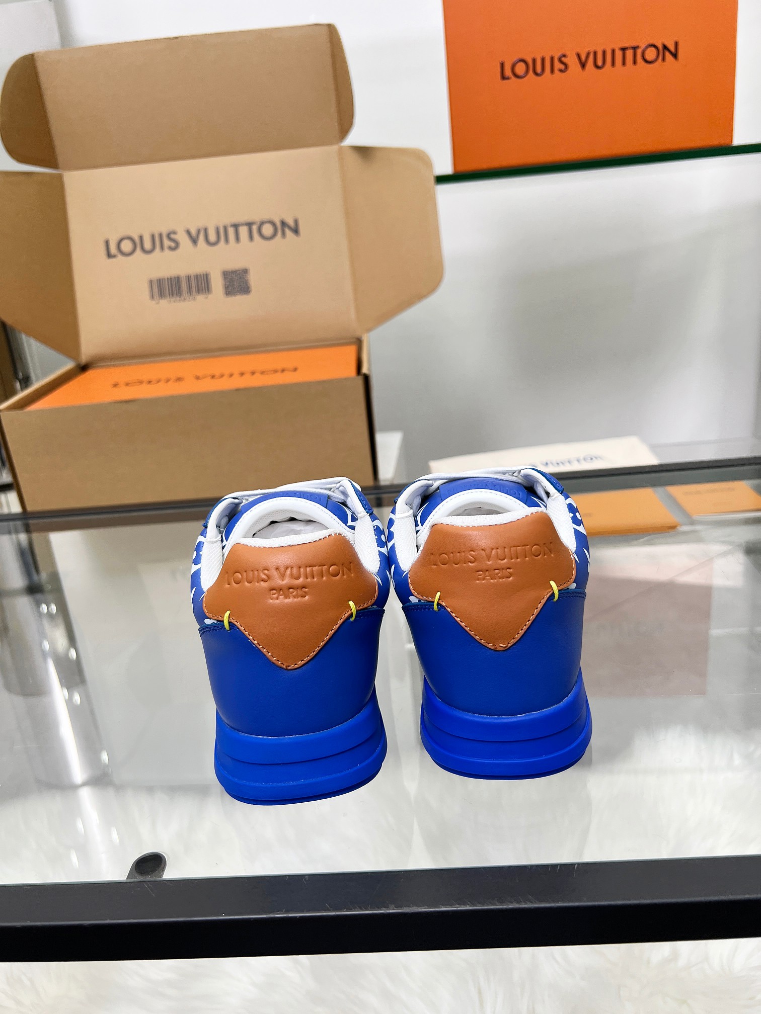 Louis Vuitton LV Trainer Sneaker Blue Monogram – Leather – Women’s Shoes