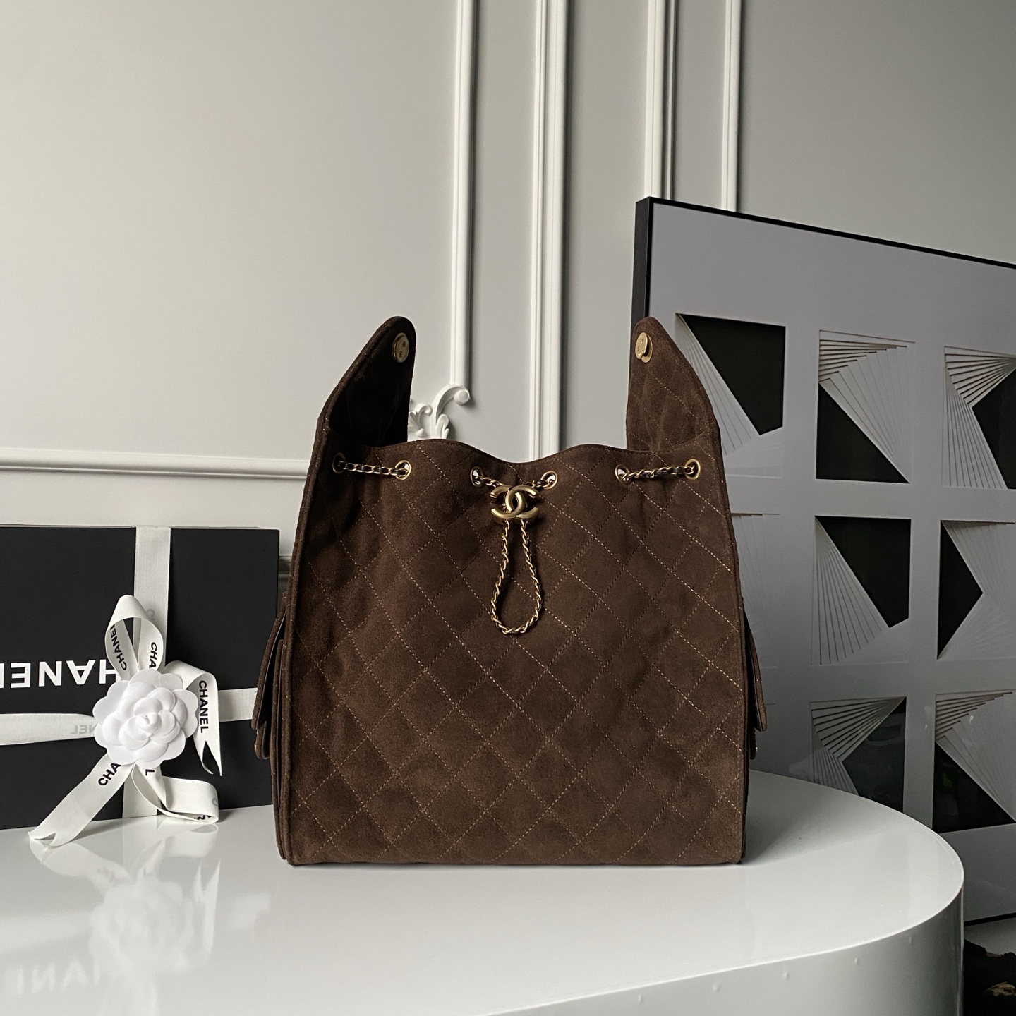 CHANEL Medium 25 Hobo Bag in Suede