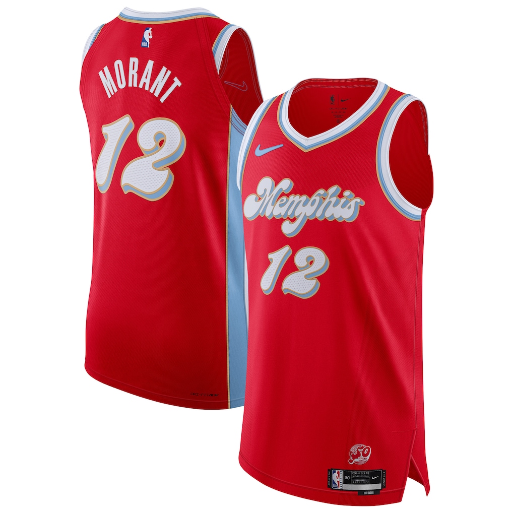 Men's Memphis Grizzlies Ja Morant  Red 2024/25 Player Jersey - City Edition