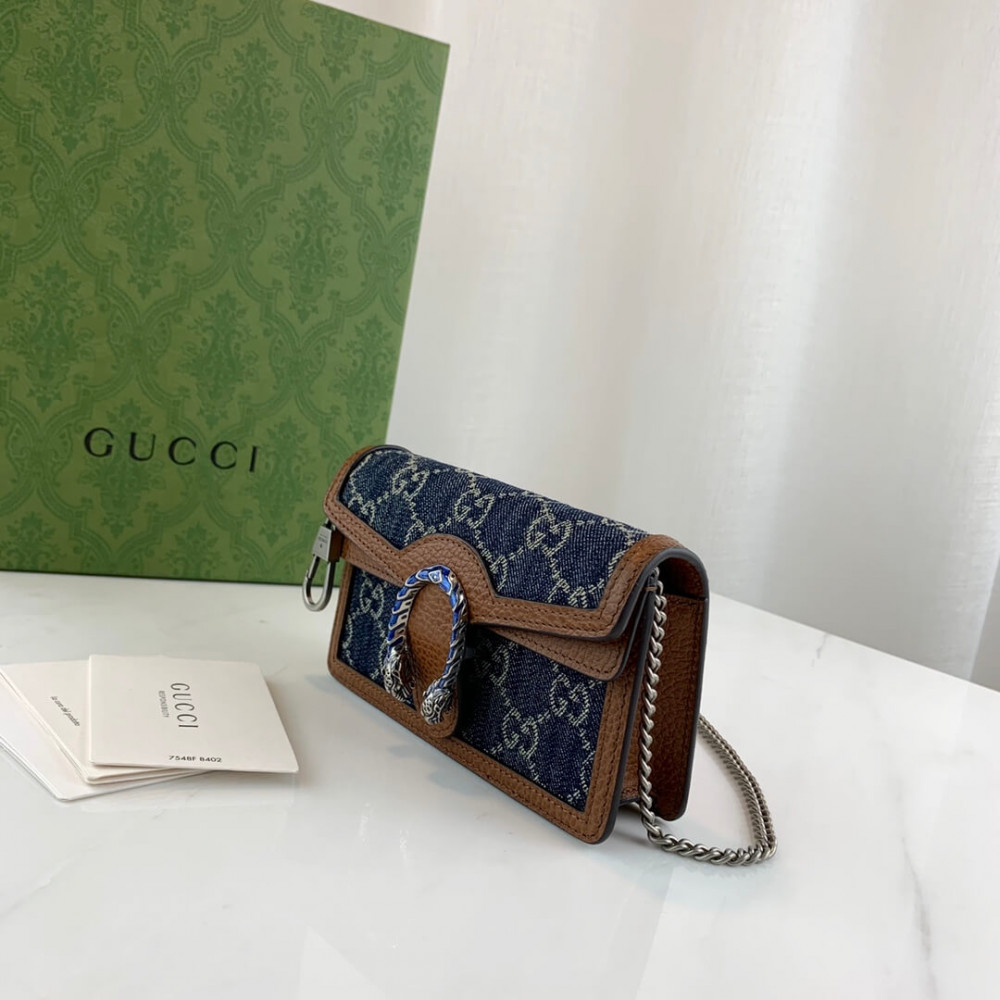 Gucci Dionysus Super Mini Bag in Denim