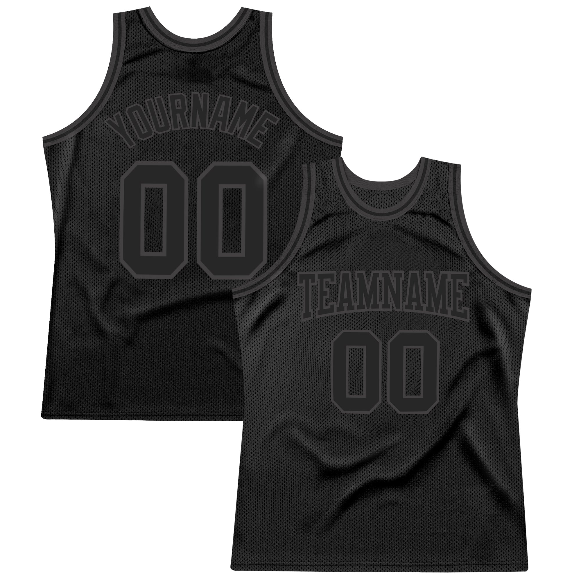 Custom Black-Steel Gray  Throwback Basketball Jersey