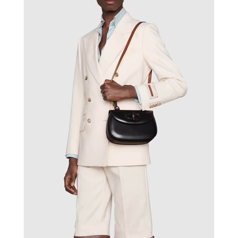 Gucci Small Top Handle Bag with Bamboo Black