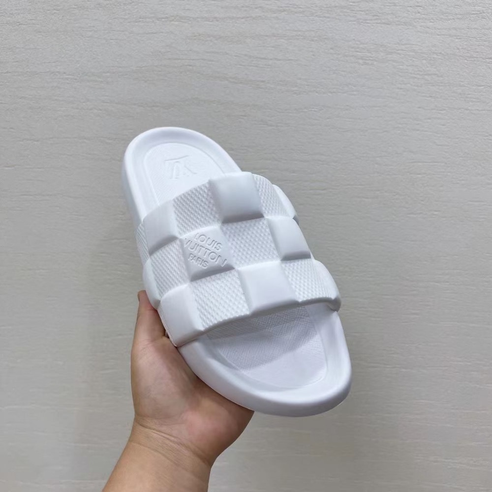 Louis Vuitton Waterfront Mule Maxi Damier Rubber White