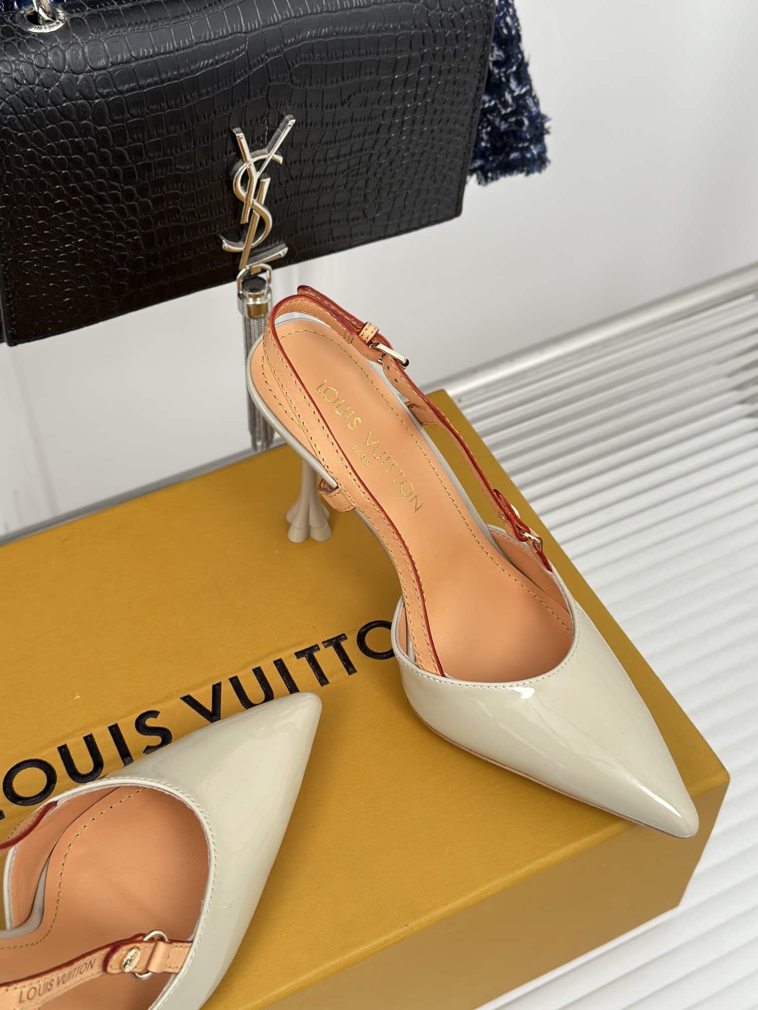 Louis Vuitton Blossom Slingback Pump Beige 1Ac8E0