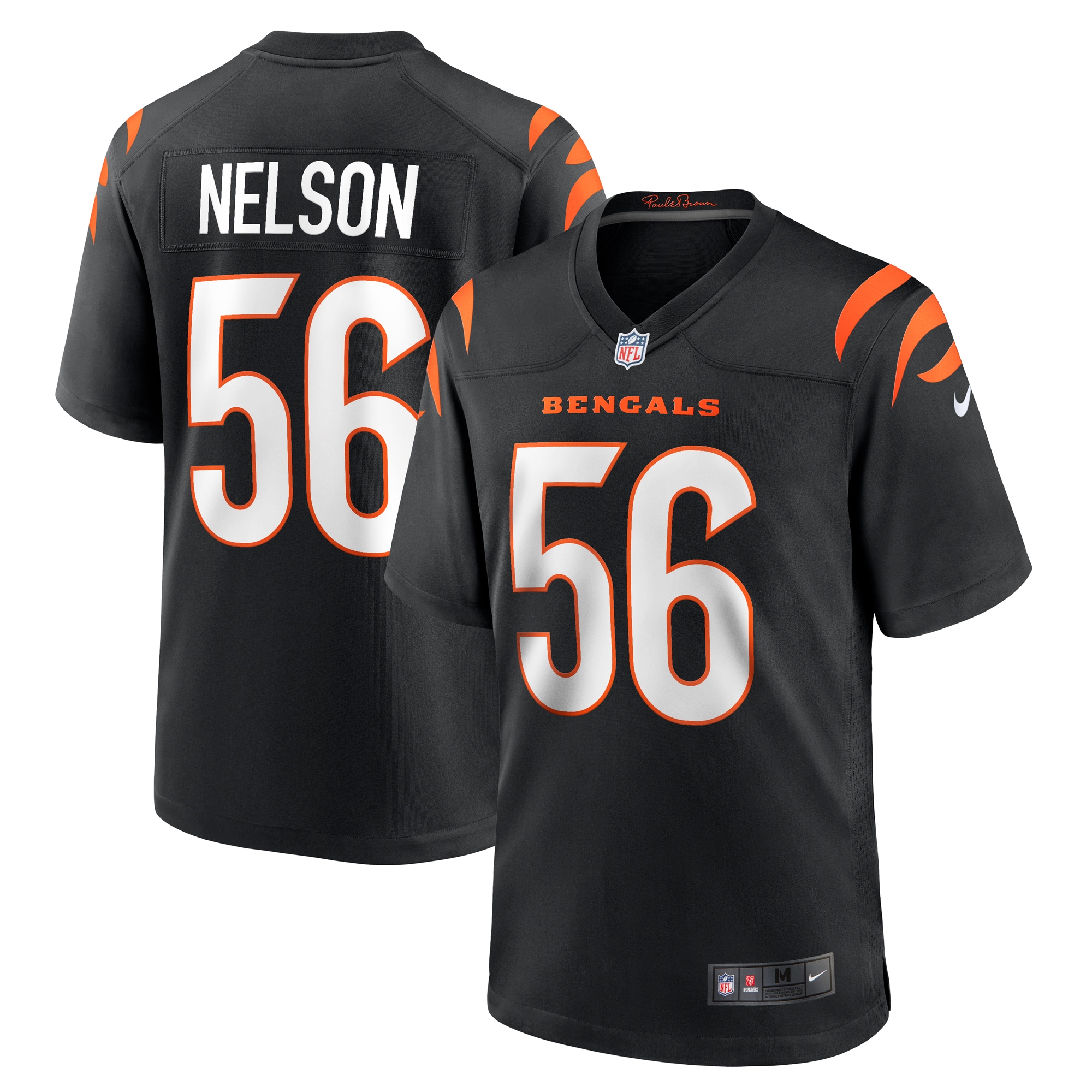 Garrett Nelson Cincinnati Bengals Nike  Game Jersey -  Black