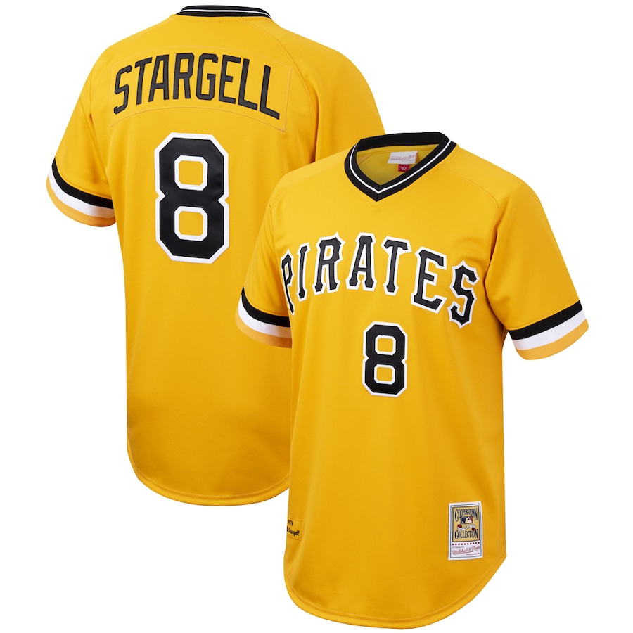 Willie Stargell Pittsburgh Pirates Mitchell&Ness Cooperstown Collection Jersey Gold