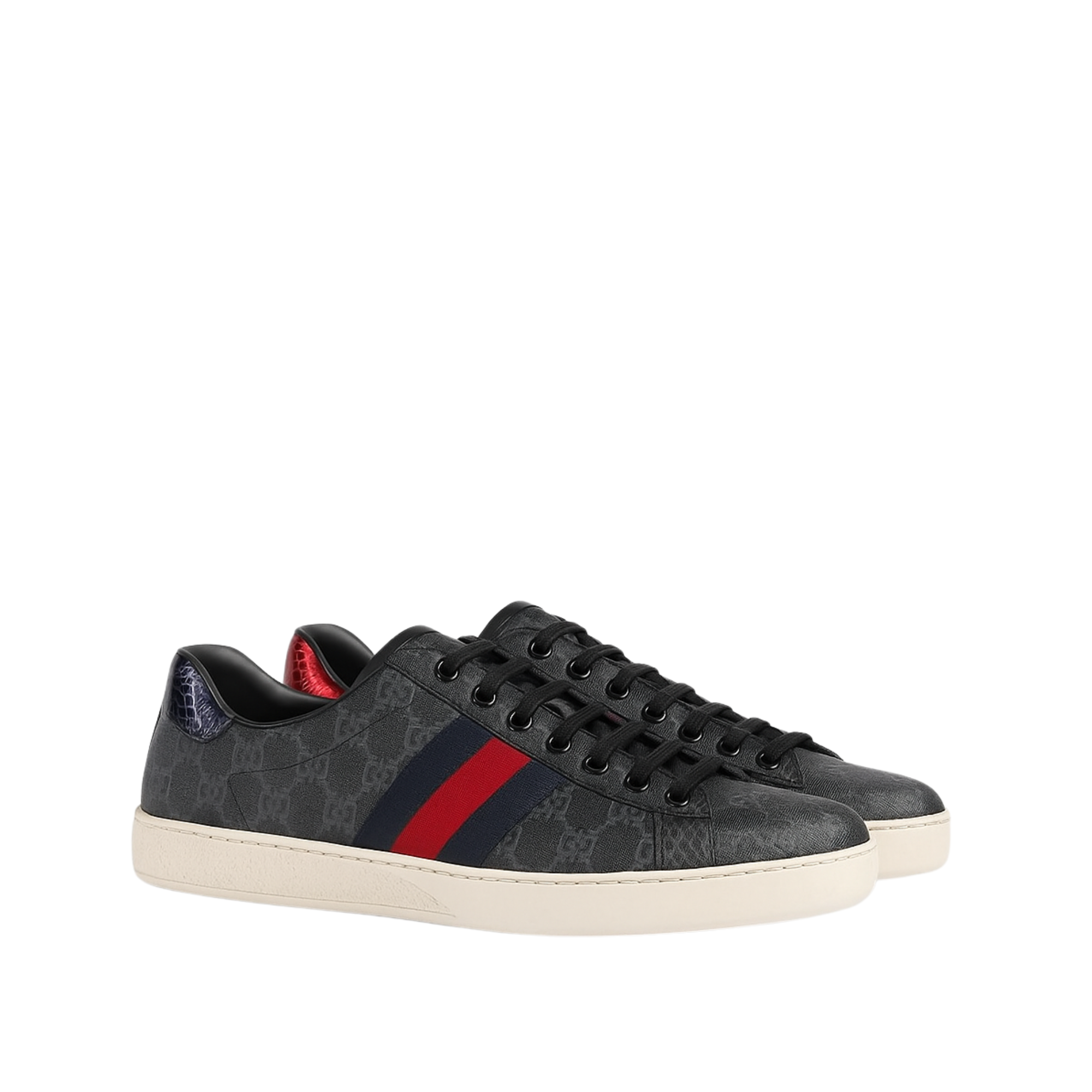 Gucci Gg Ace Supreme Sneakers Black 429445 K2Lh0 1130