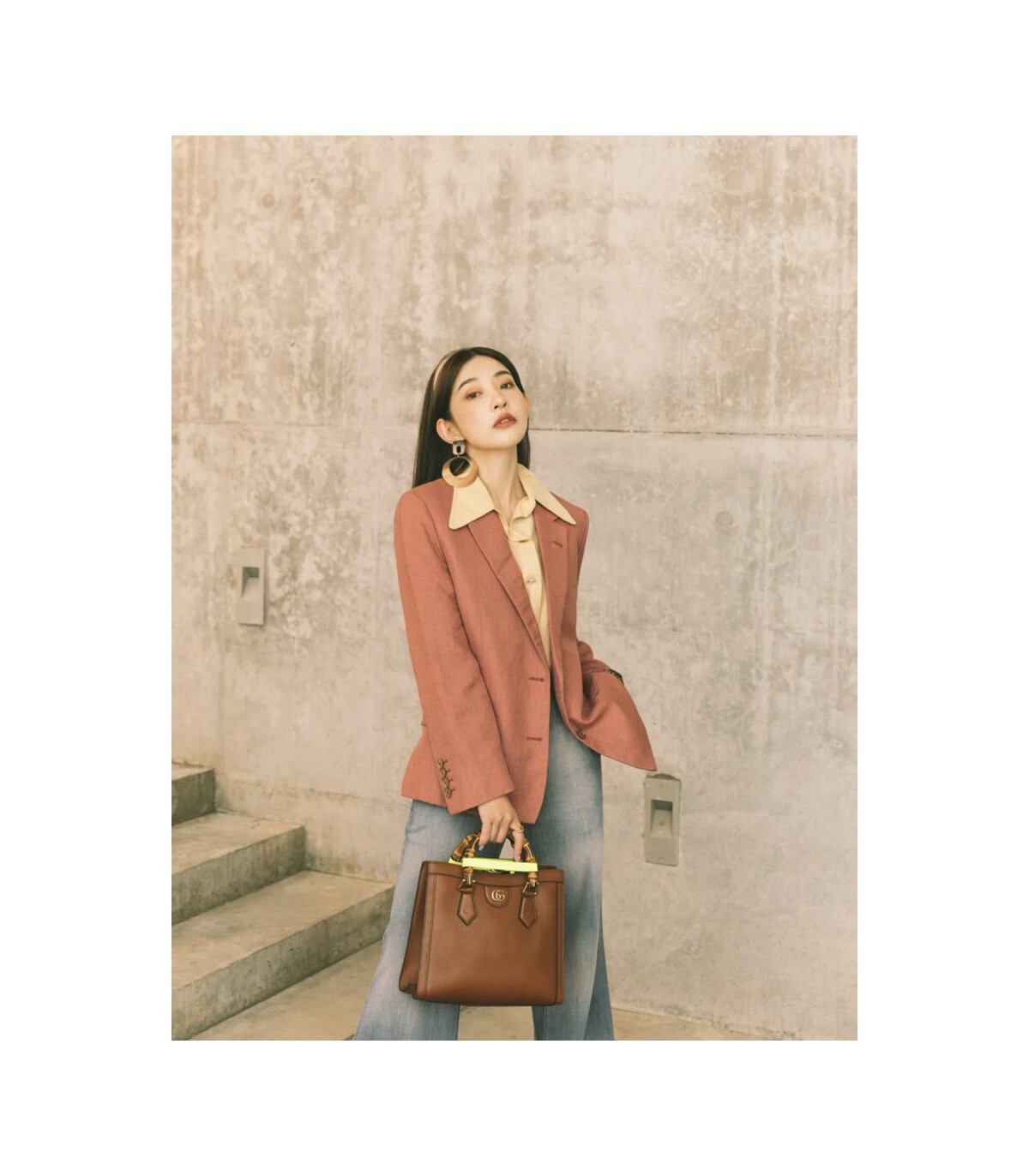 Gucci Diana Small Tote Bag Brown