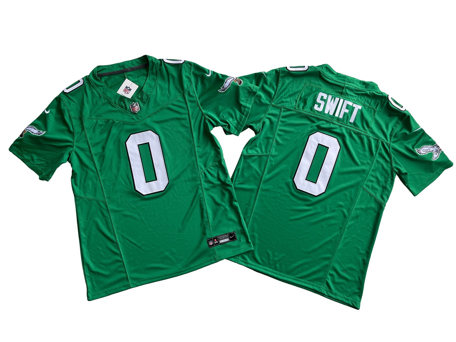 Philadelphia Eagles 0# D'Andre Swift Nike Vapor F.U.S.E. Limited Jersey