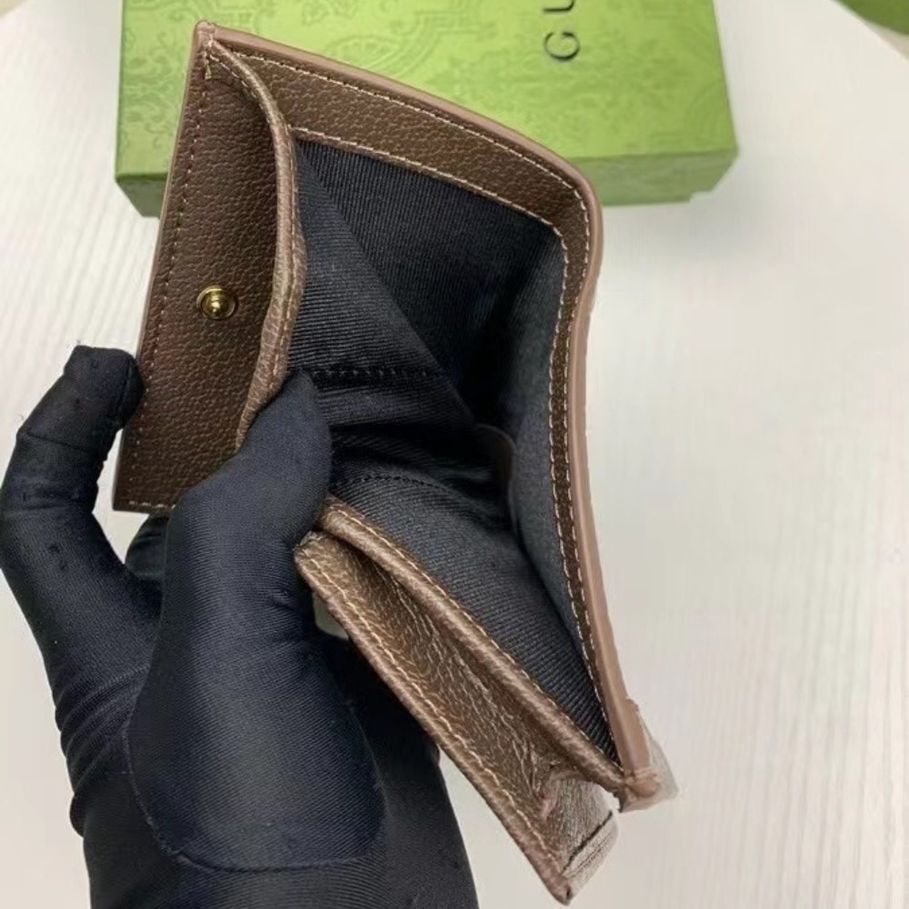 Gucci Ophidia Card Case Wallet Gg Supreme Brown 11Cm 523155 96Iwg 8745