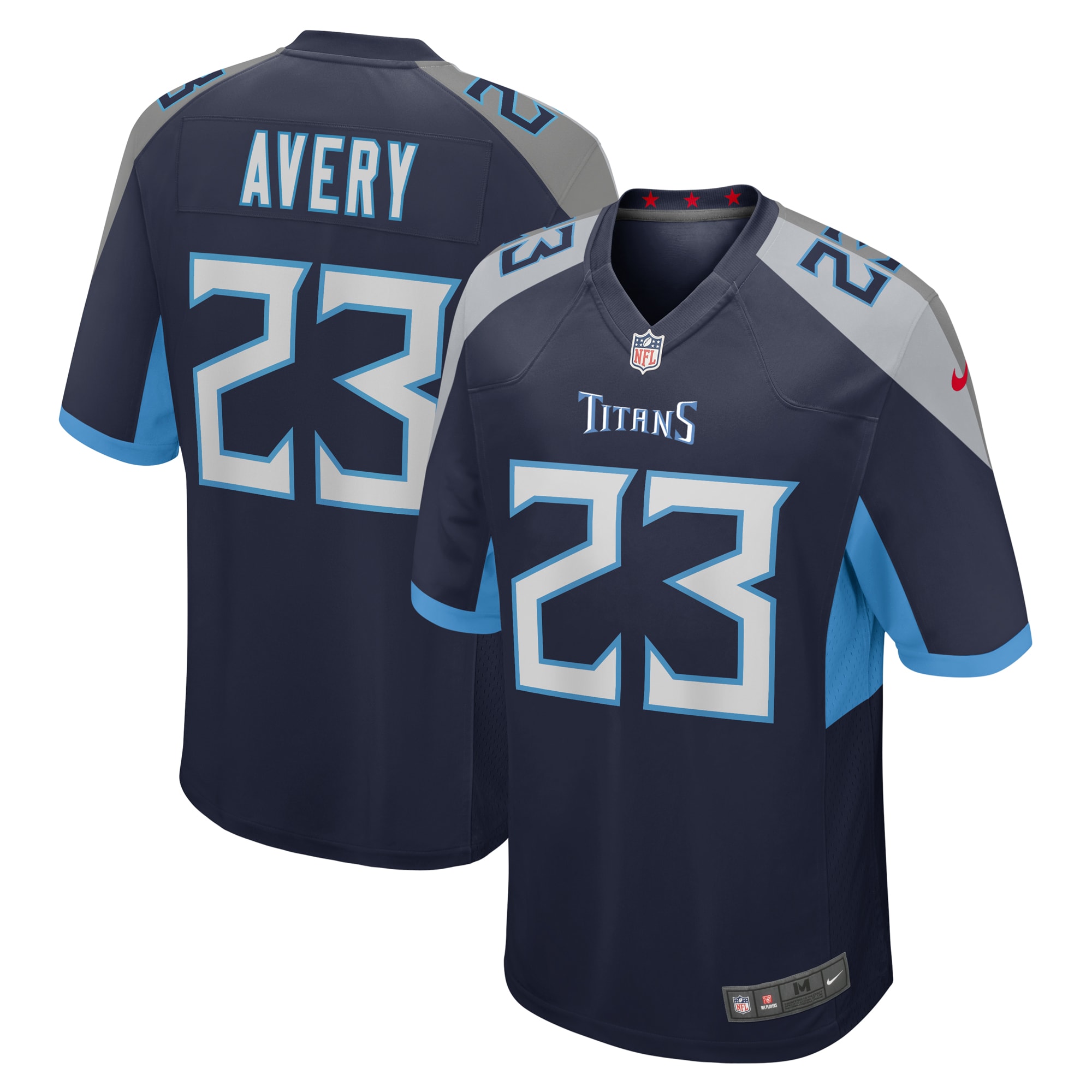 Tre Avery Tennessee Titans Nike Team Game Jersey -  Navy
