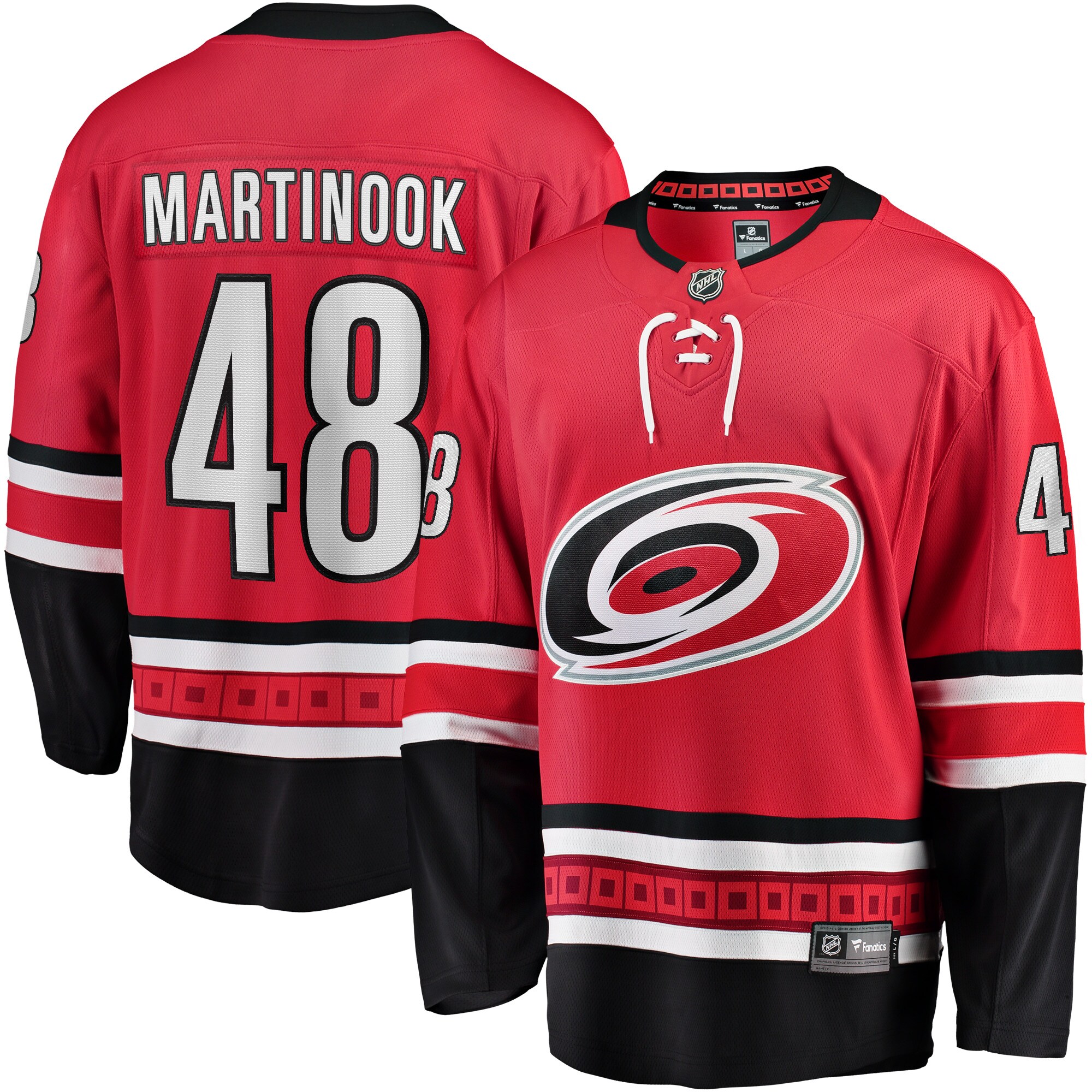 Jordan Martinook Carolina Hurricanes Fanatics Alternate Breakaway Player Jersey – Red