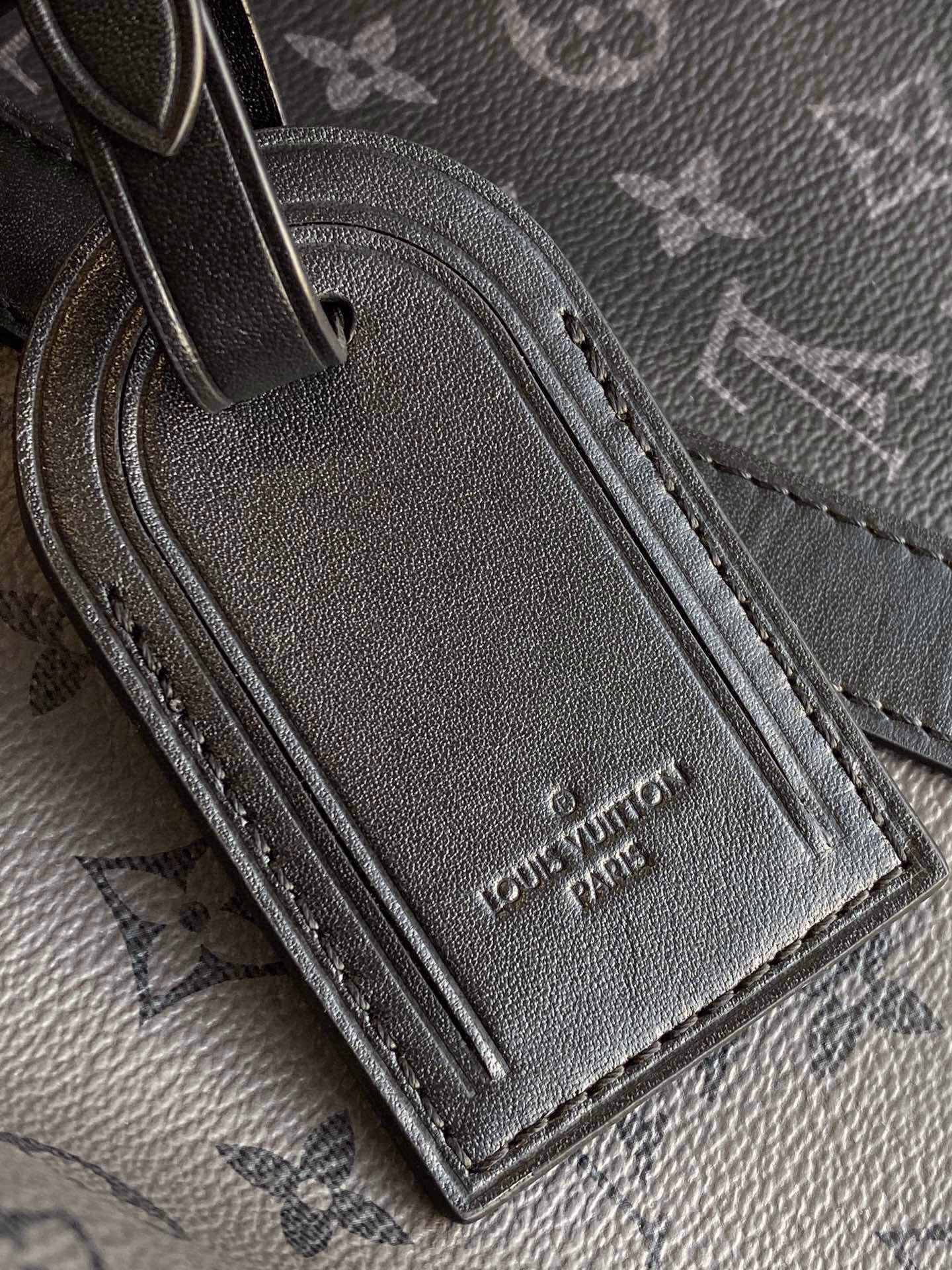 Louis Vuitton Keepall Bandouliere Monogram Eclipse Reverse 50 Gray 50cm M45392