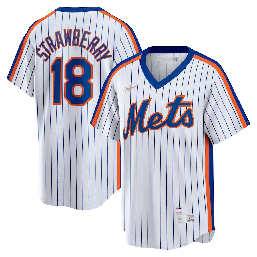 Darryl Strawberry New York Mets Home Cooperstown Collection Player Jersey White