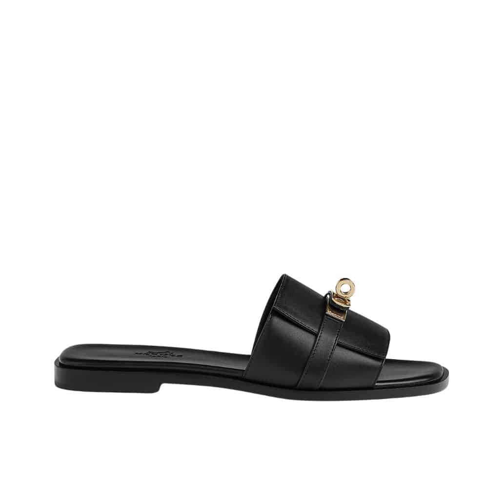 Hermes Giulia Sandal Black H232129Z 02350