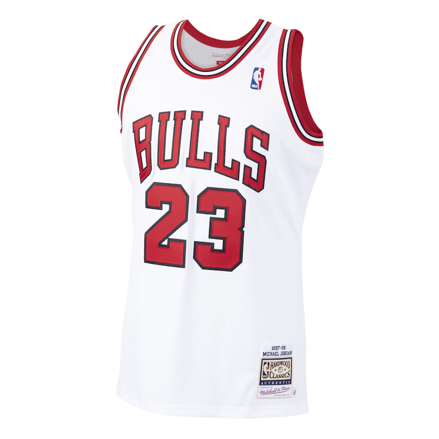 Michael Jordan Mitchell & Ness White 1997/98 Hardwood Classics Jersey